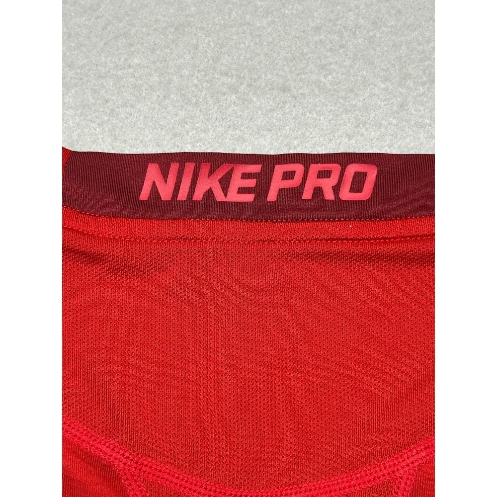 Nike Pro Dri-FIT Polyester Red Small Mens Shirt
